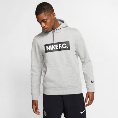 Nike FC Essential Ανδρικό Φούτερ Dri-Fit με Κουκούλα και Τσέπες Fleece Heather Grey CT2011-021 φωτογραφία