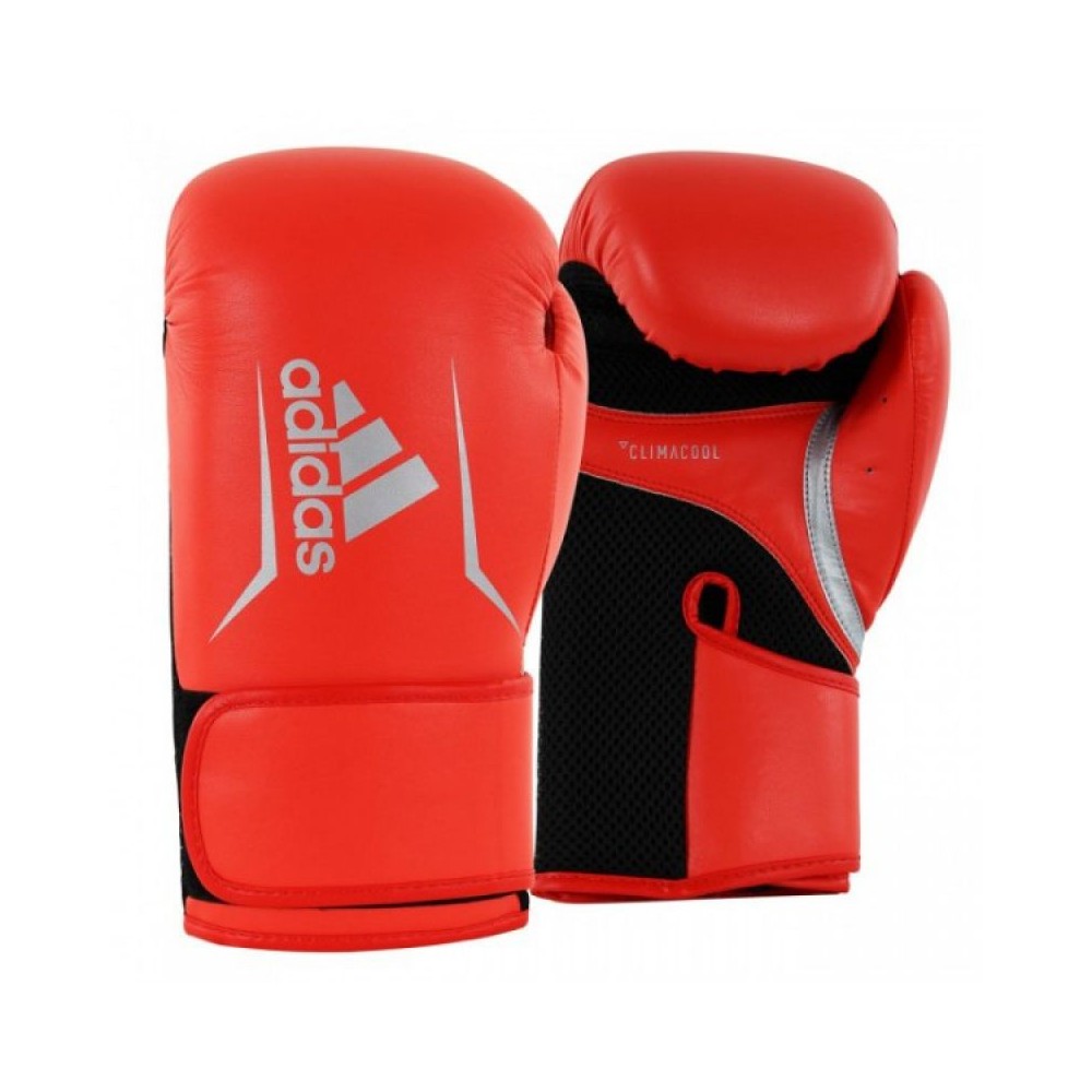 Adidas Speed 100 ADISBG100 Γάντια Πυγμαχίας από Συνθετικό Δέρμα για Αγώνα Μαύρα/Κόκκινα - adidas performance - 