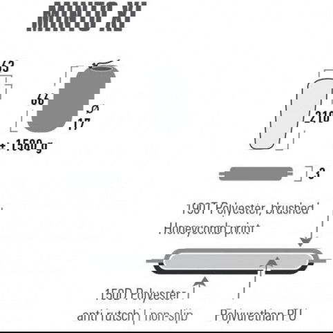 Self-Inflating Mat High Peak Minto XL 210x63x3 41117