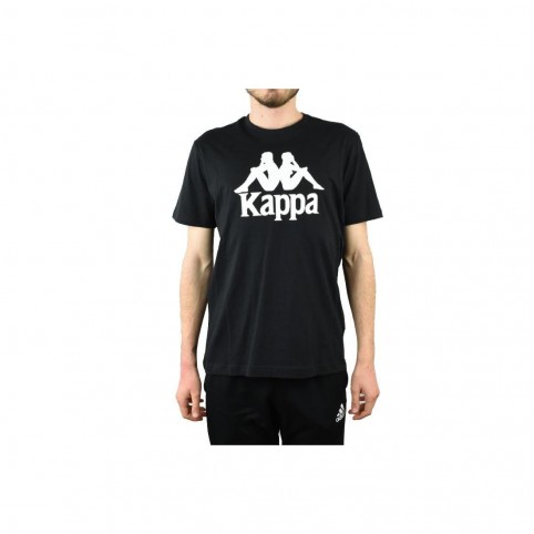 Kappa Kappa Caspar Αθλητικό Ανδρικό T-shirt Μαύρο με Λογότυπο 303910-19-4006