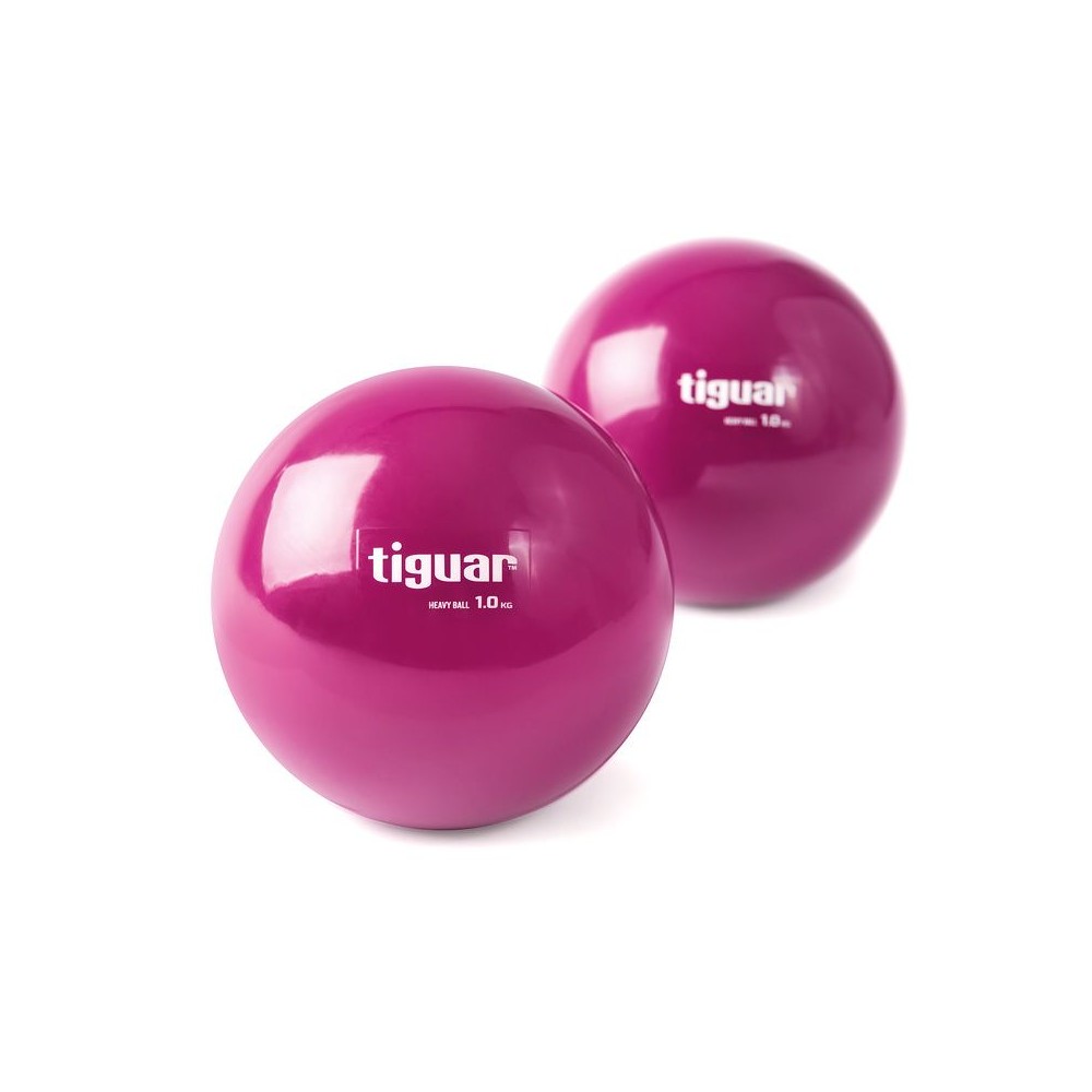 Tiguar Tiguar Heavy Ball 2x PHB010 Μπάλα Ενδυνάμωσης Χεριού 11cm, 1kg σε Μωβ Χρώμα