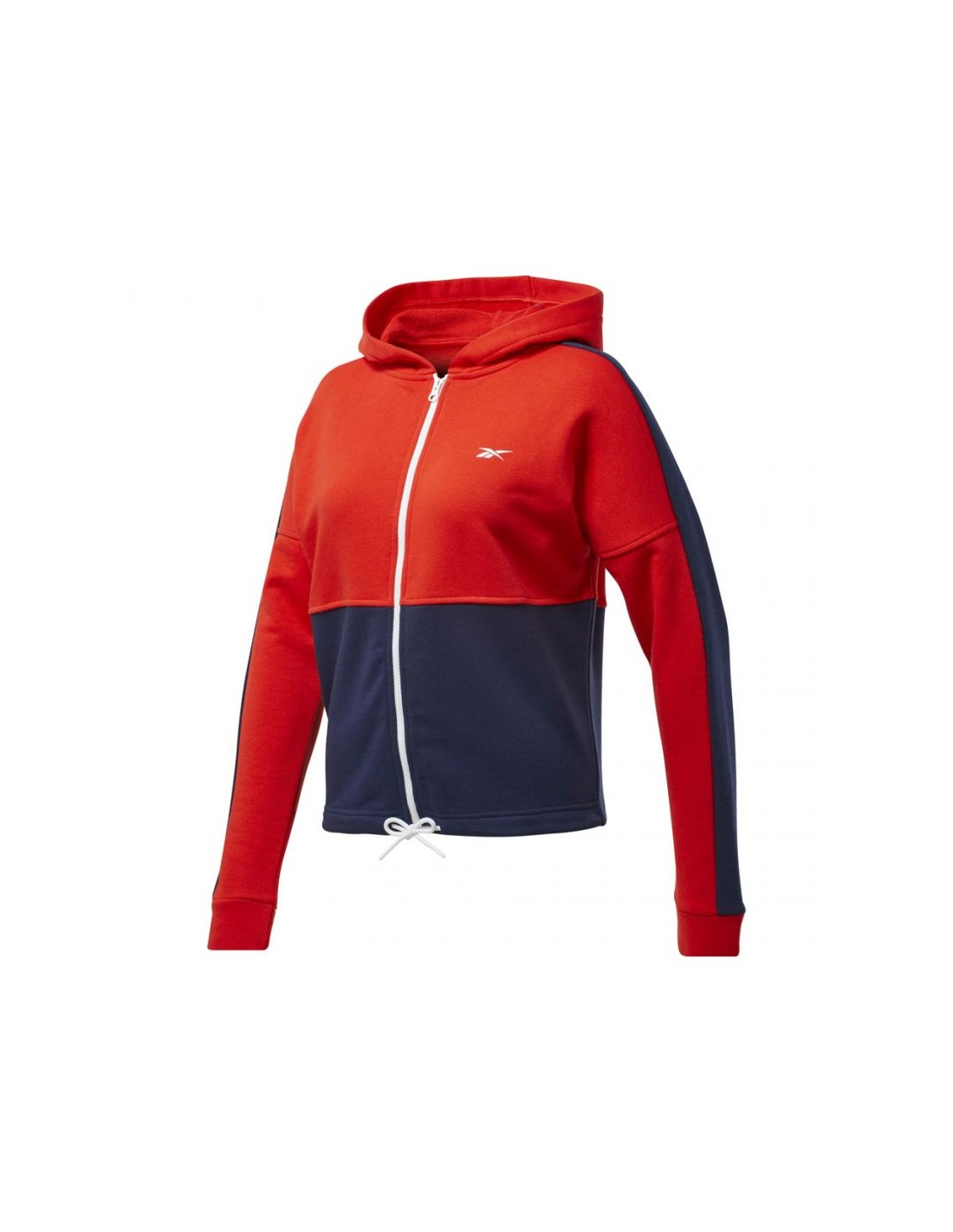 Reebok Training Essentials Γυναικεία Φούτερ Ζακέτα με Κουκούλα Instinct Red FT0901