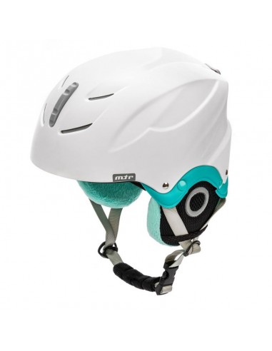 Meteor Lumi ski helmet white / mint 24858-24860