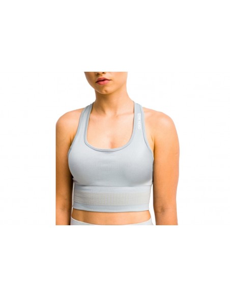 GymHero Stripes Bra BRA-GRAPHITE