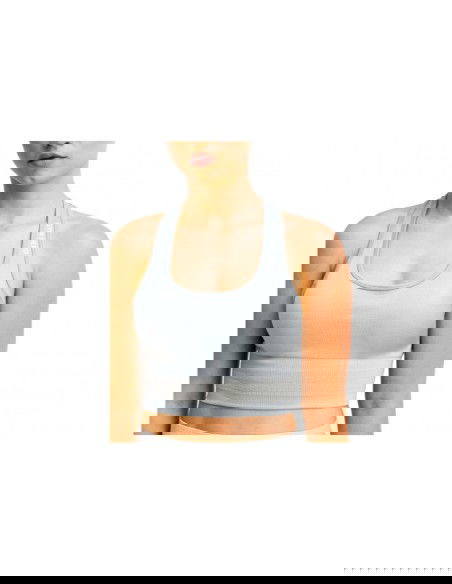 GymHero Stripes Bra BRA-GRAPHITE