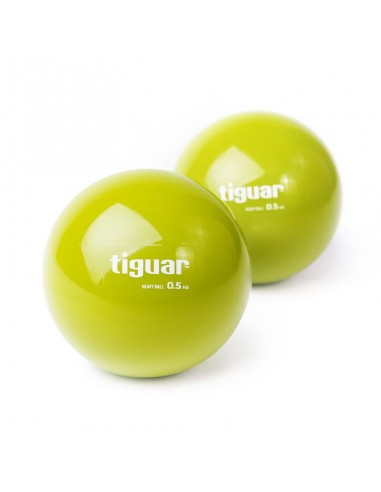 Tiguar Heavyball 2x PHB050 Μπάλα Ενδυνάμωσης Χεριού 11cm 0.5kg σε Πράσινο Χρώμα