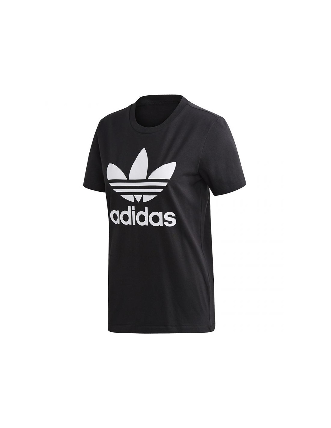 Adidas Originals Adidas Trefoil Γυναικείο Αθλητικό T-shirt Μαύρο FM3311