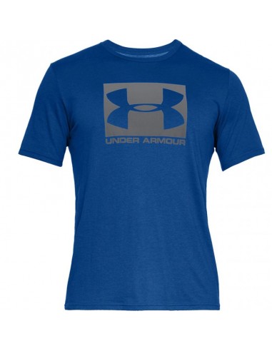 Under Armour Boxed Sportstyle Αθλητικό Ανδρικό T-shirt Μπλε με Λογότυπο 1329581-400