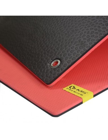 Club fitness mat with holes HMS Premium MFK03 Red-Black