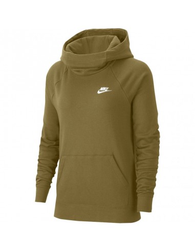 Nike Sportswear Essentials Γυναικείο Φούτερ με Κουκούλα Χακί BV4116-368
