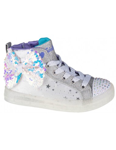 Skechers Παιδικό Sneaker High Twinkle Toes Shuffle Brights 2.0 για Κορίτσι Ασημί 314015L-WSL