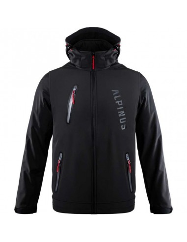 Alpinus Denali softshell jacket black M BR43381