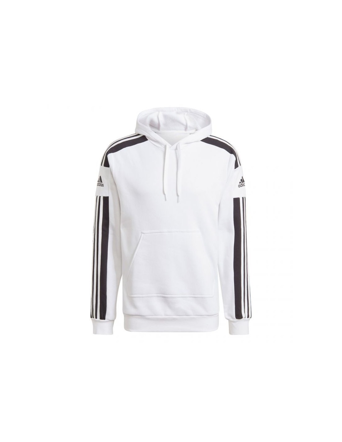 Adidas Squadra 21 Ανδρικό Φούτερ με Κουκούλα και Τσέπες Fleece Λευκό GT6637