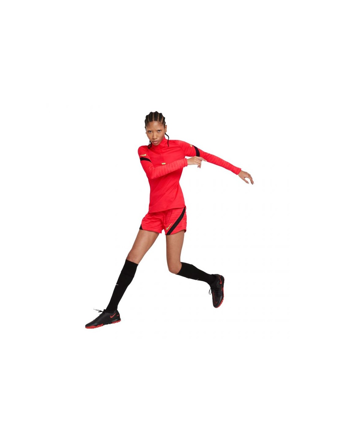 Nike Nike Dri-Fit Strike Αθλητικό Γυναικείο Ψηλόμεσο Σορτς Μαύρο CW6095-010