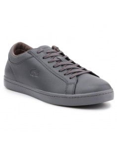Lacoste Straightset 4 Srm Ανδρικά Sneakers Γκρι 30SRM4015 2