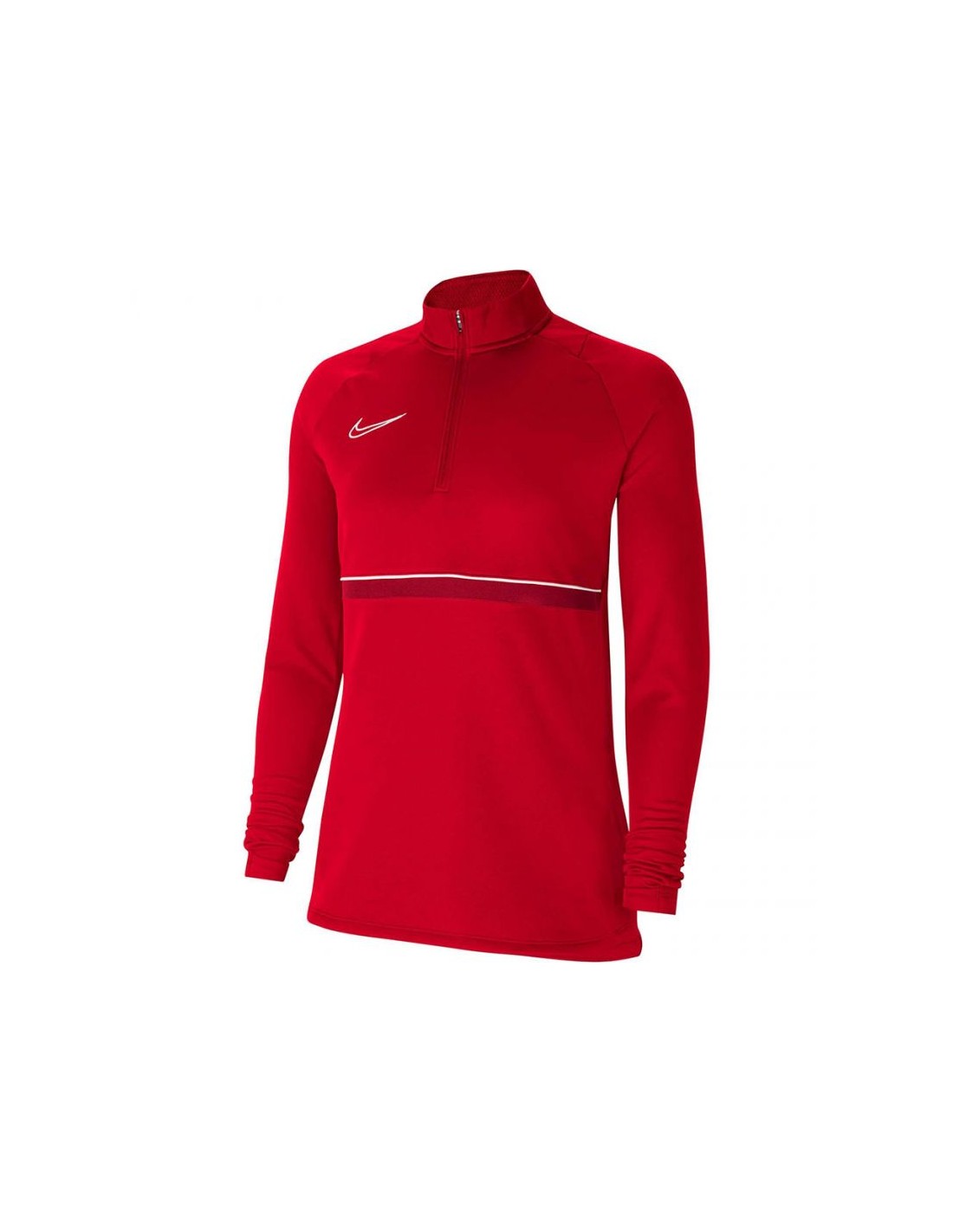 Nike Nike Football Academy Χειμερινή Γυναικεία Μπλούζα Μακρυμάνικη με Φερμουάρ Κόκκινη CV2653-657