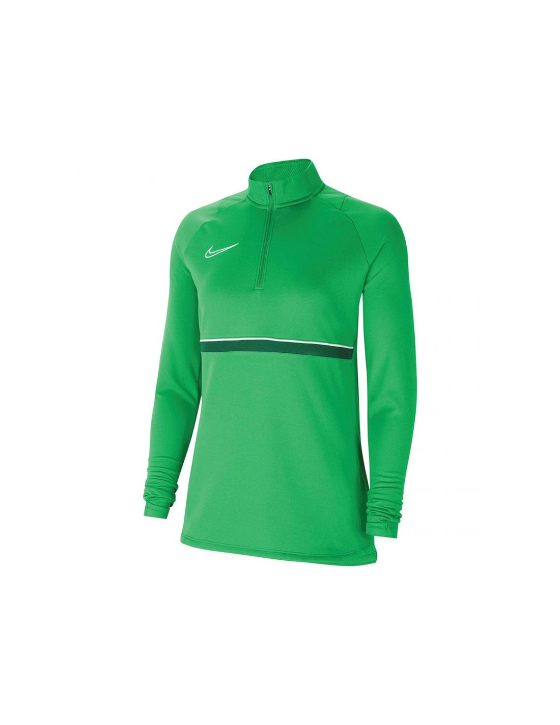 Nike Nike Football Academy Χειμερινή Γυναικεία Μπλούζα Μακρυμάνικη με Φερμουάρ Πράσινη CV2653-362