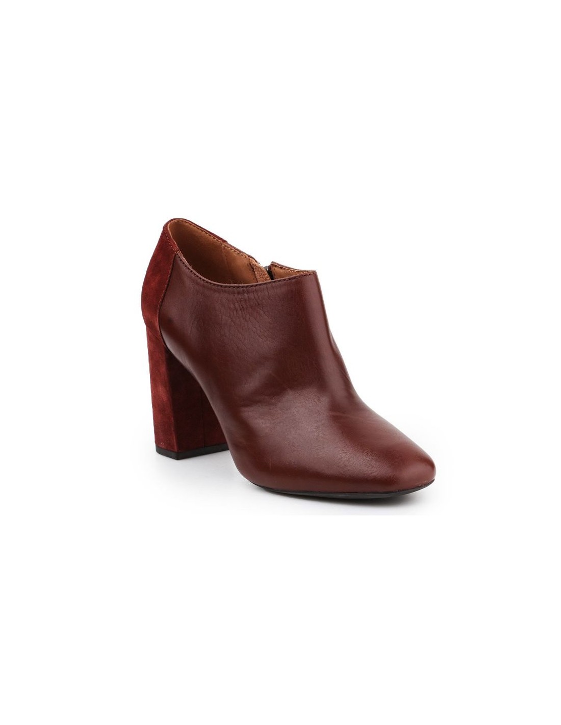 Geox Audalies Δερμάτινα Γυναικεία Μποτάκια Αστραγάλου Ταμπά D643XD04322C6315