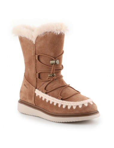 Geox Thymar Suede Παιδικές Μπότες Χιονιού με Φερμουάρ Καφέ J944FB00022C6627 Παιδικά > Παπούτσια > Μποτάκια