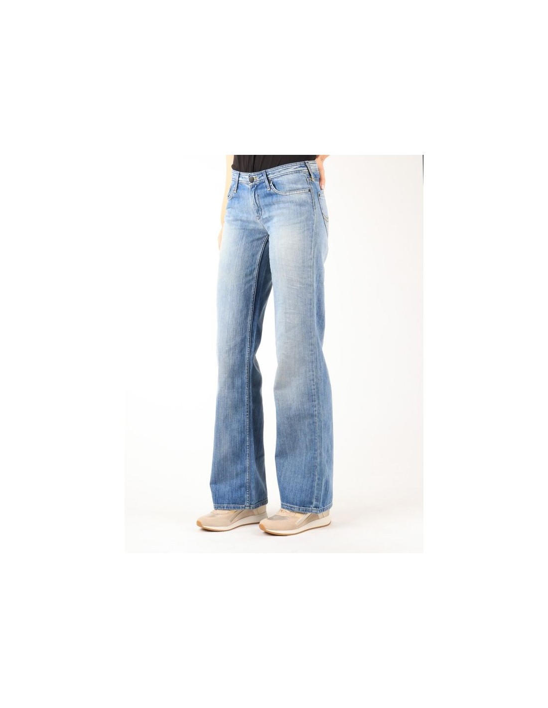 Lee Lee Niki Γυναικείο Jean Παντελόνι σε Ίσια Γραμμή L330CAAD