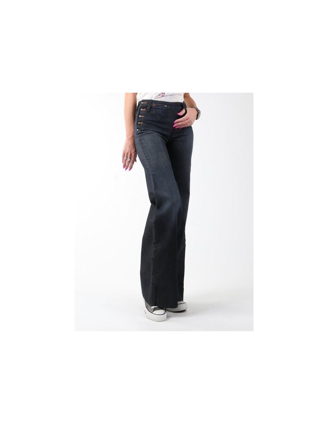 Women's Trousers Lee Black