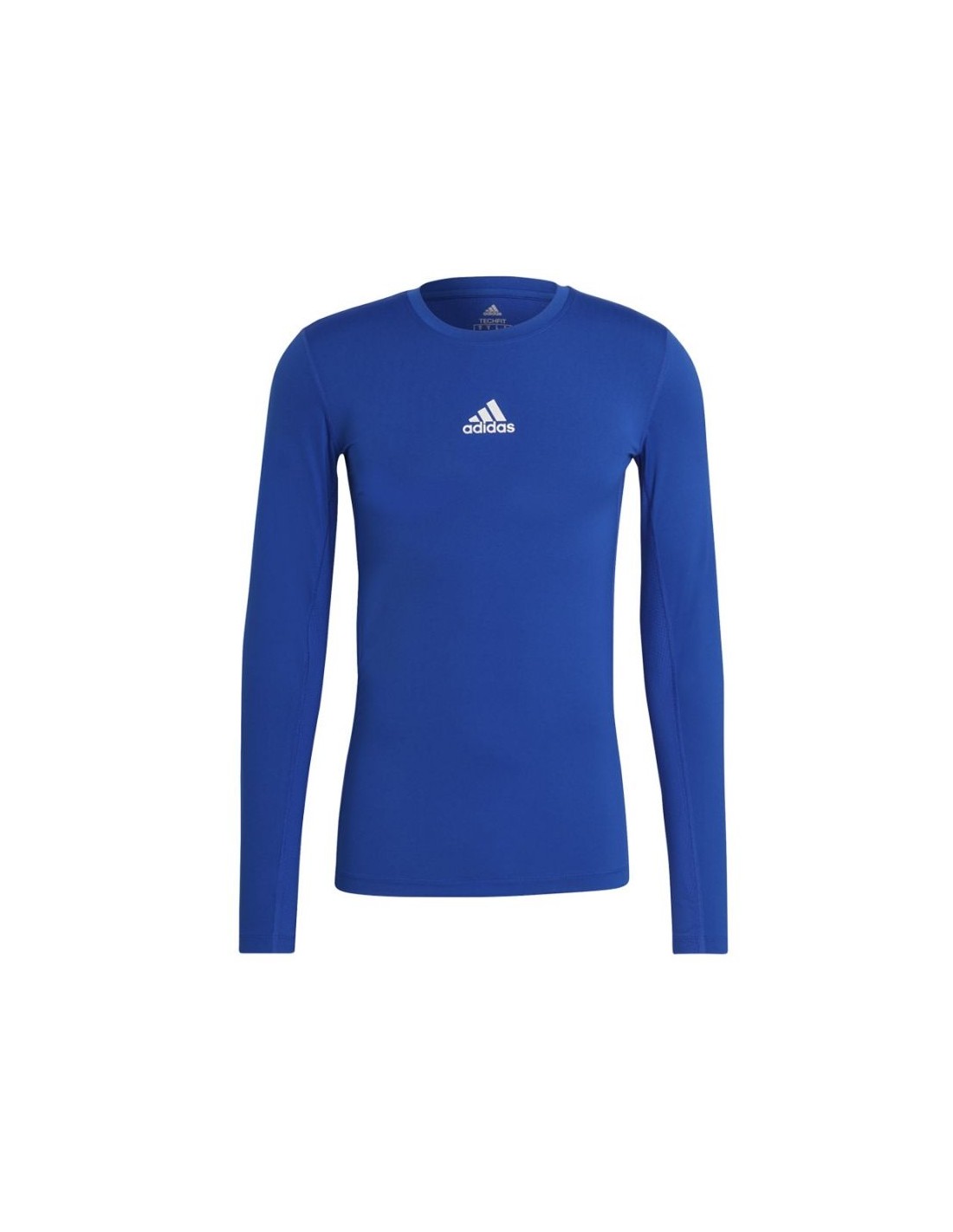 Adidas Techfit Ανδρική Μπλούζα Μακρυμάνικη Μπλε GU7335