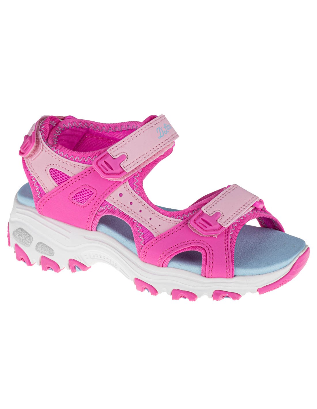 Skechers Παιδικά Πέδιλα D Lites Φούξια 664133L-HPMT