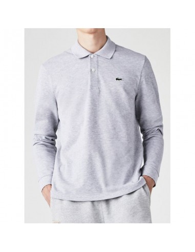 Lacoste Ανδρική Μπλούζα Polo Μακρυμάνικη Γκρι L1313-CCA