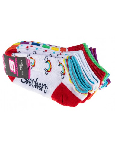 Skechers 6pk Girls No Terry S115376-MULT