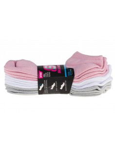 Skechers 6pk Girls Terry No Show S115059-PKGY 2