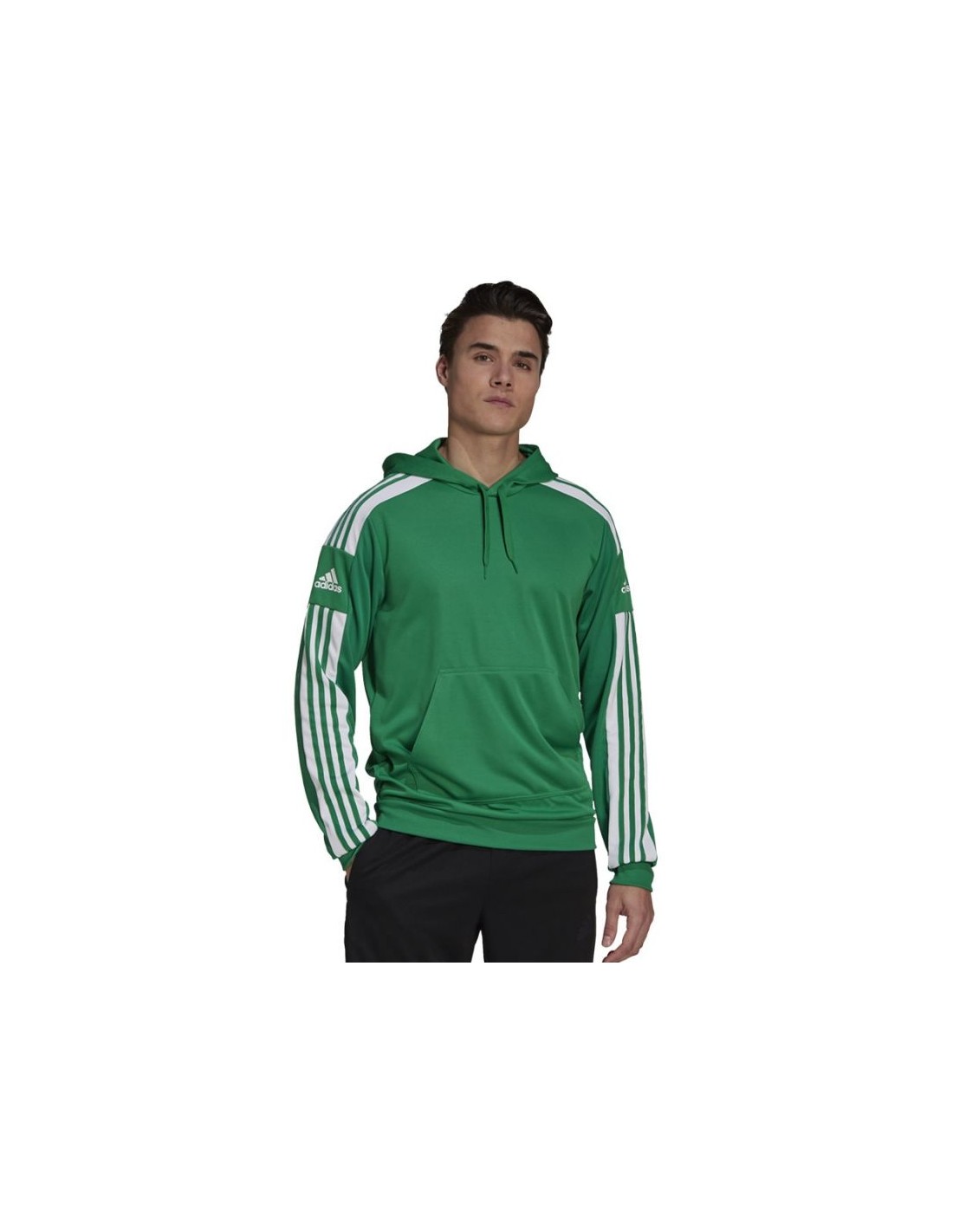 Adidas Squadra 21 Ανδρικό Φούτερ με Κουκούλα και Τσέπες Πράσινο GP6437