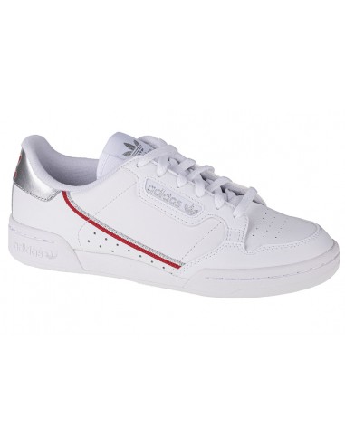 Adidas Παιδικά Sneakers Continental 80 Cloud White / Silver Metallic / Scarlet FV8199