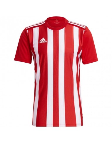 Adidas Striped 21 Αθλητικό Ανδρικό T-shirt Κόκκινο με Ρίγες GN7624