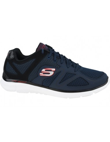 Skechers Satisfaction 58350-NVBK Ανδρικά Αθλητικά Παπούτσια Running Μαύρα