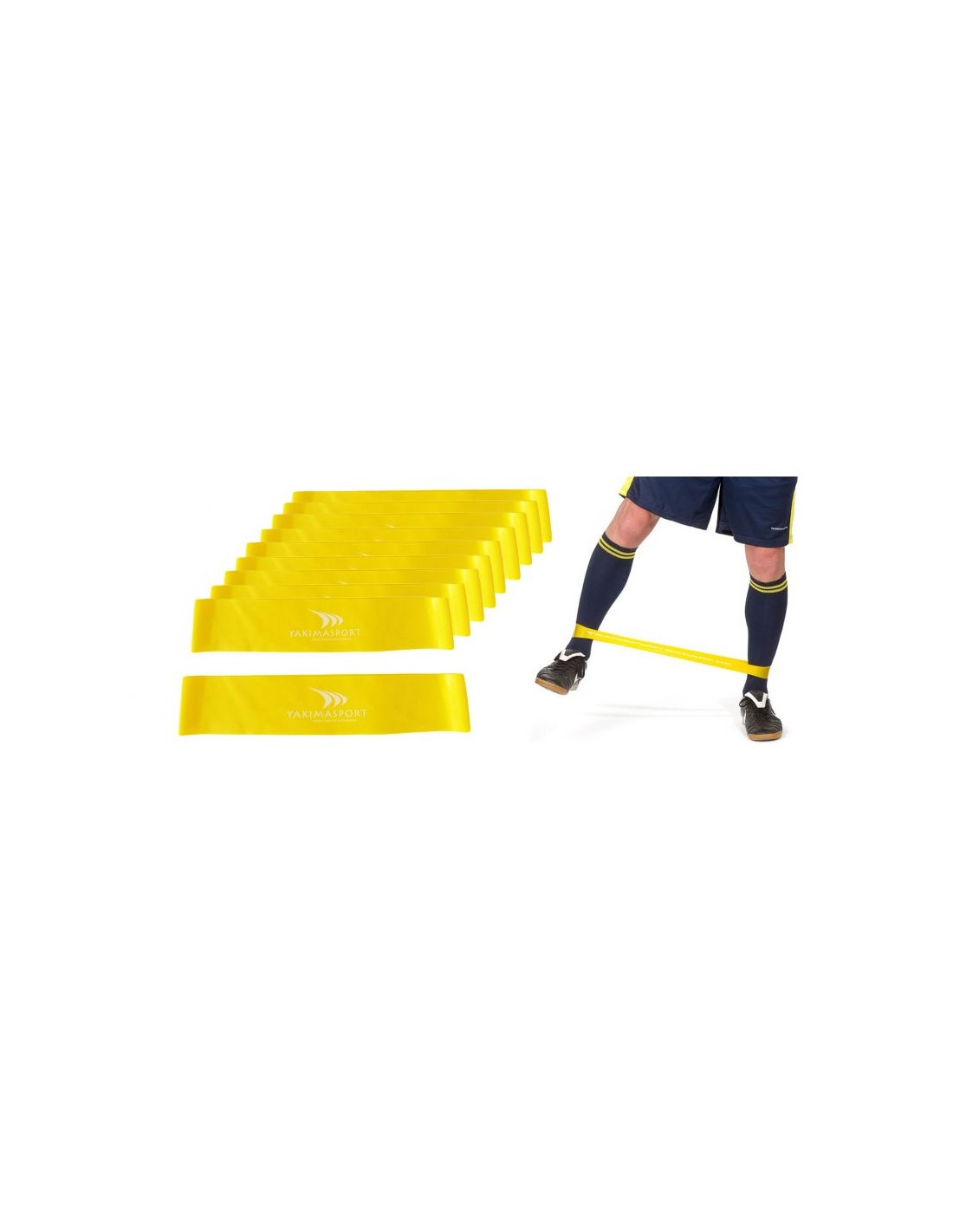 Yakimasport Yakimasport 100247 Ελαστικός Ιμάντας Γυμναστικής Κίτρινος