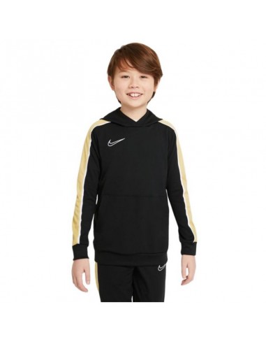 Nike Παιδικό Φούτερ με Κουκούλα και Τσέπες Μαύρο Dri-FIT Academy CZ0970-011