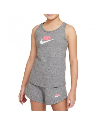 Nike Παιδική Καλοκαιρινή Μπλούζα Αμάνικη Γκρι DA1386-091