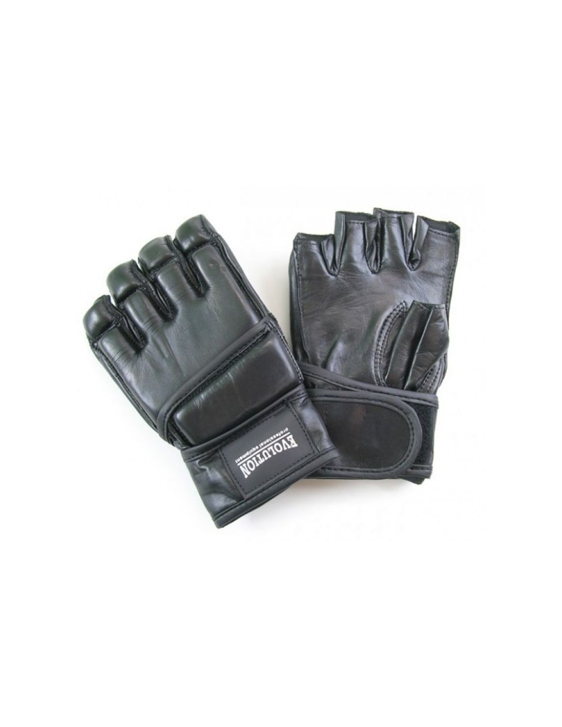 Evolution RM-200-10 Γάντια ΜΜΑ Δερμάτινα Μαύρα