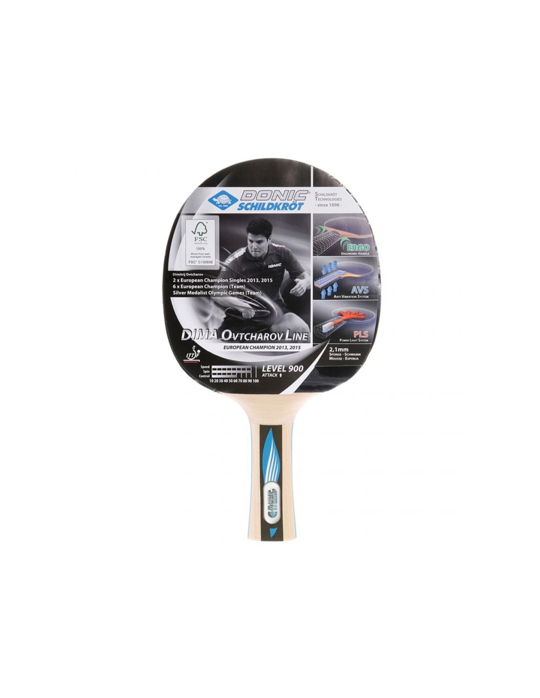 Donic Donic Ovtcharov Line 900 754415 Ρακέτα Ping Pong για Παίκτες Αγωνιστικού Επιπέδου