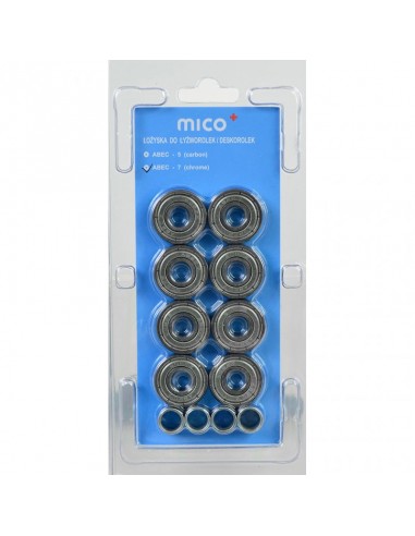 Mico ABEC-7 chrome bearing / 8pcs /