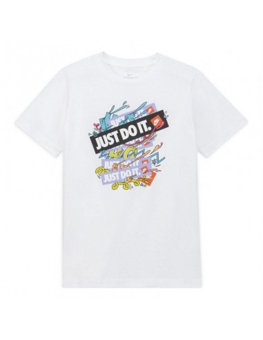 Nike Παιδικό T-shirt Λευκό DH6524-100