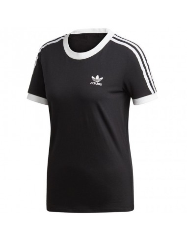Adidas 3 Stripes Γυναικείο Αθλητικό T-shirt Μαύρο ED7482