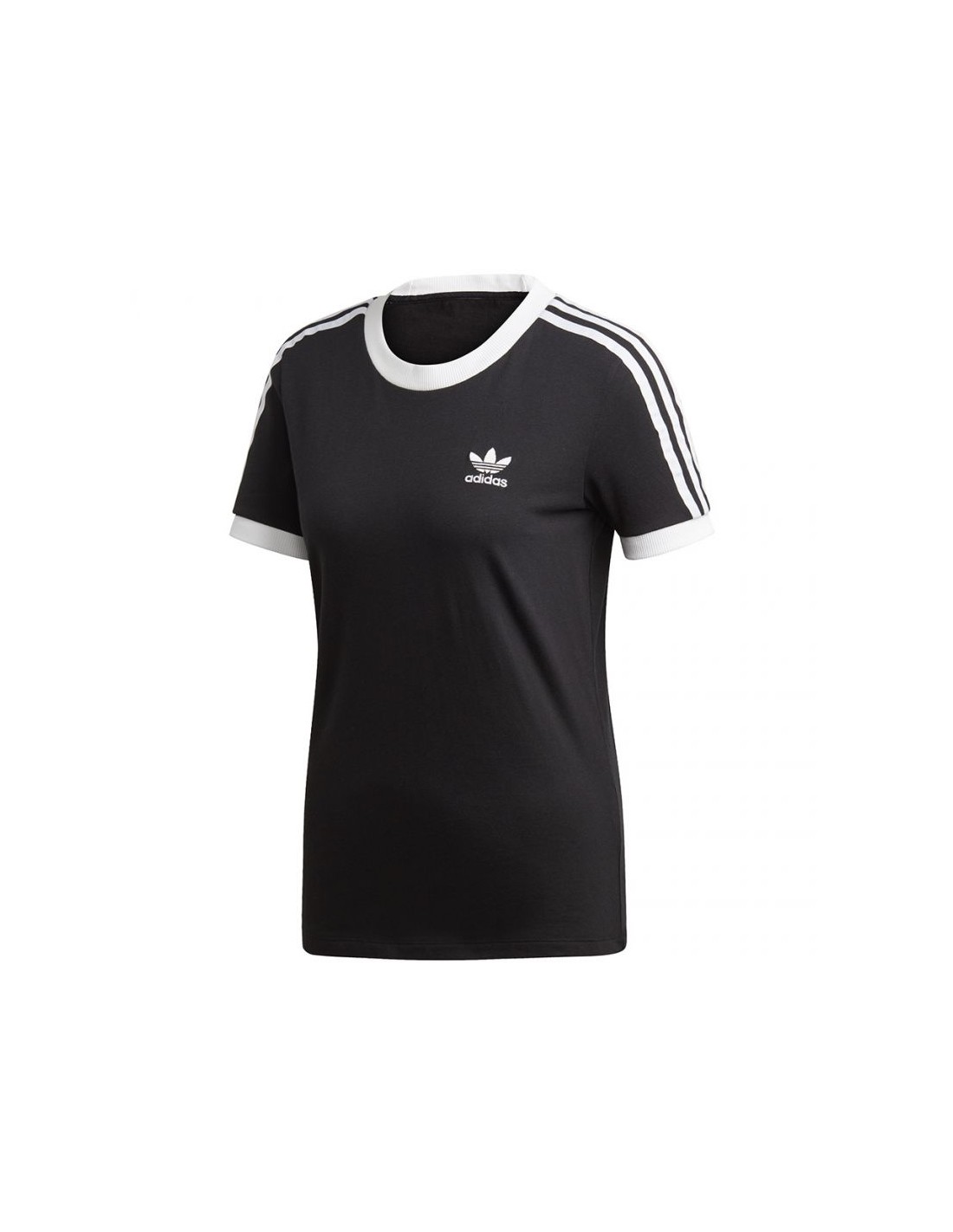 Adidas Originals Adidas 3 Stripes Γυναικείο Αθλητικό T-shirt Μαύρο ED7482