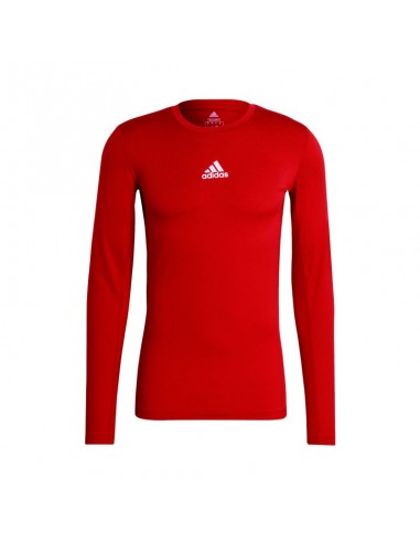 adidas performance Adidas TechFit GU7336 Ανδρική Ισοθερμική Μακρυμάνικη Μπλούζα Compression Κόκκινη