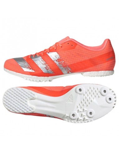 Adidas Adizero MD EE4605 Ανδρικά Αθλητικά Παπούτσια Spikes Signal Coral / Silver Metallic / Cloud White