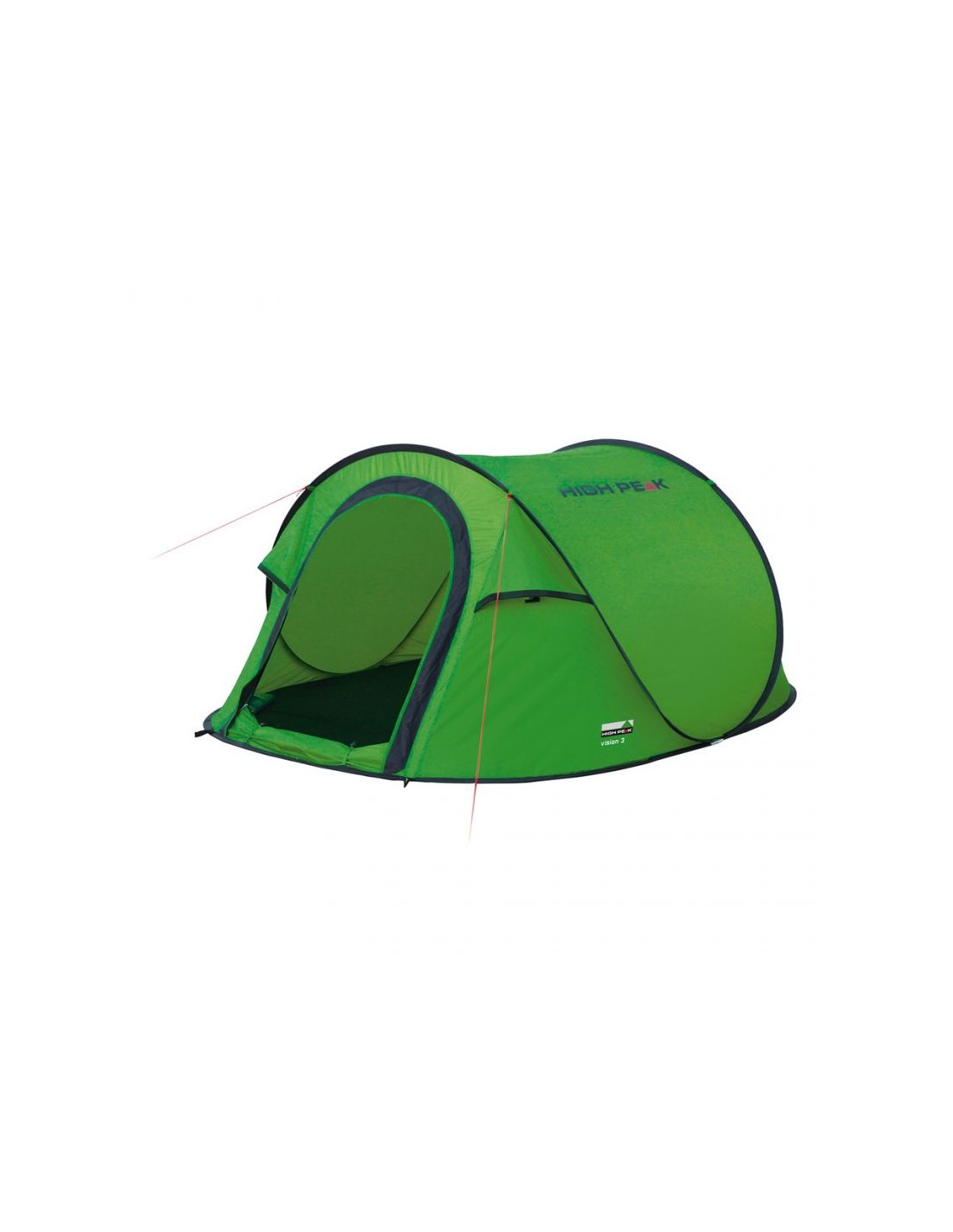 High Peak Vision 3 Αυτόματη Σκηνή Camping Pop Up Πράσινη 3 Εποχών για 3 Άτομα 235x180x100εκ. 10123