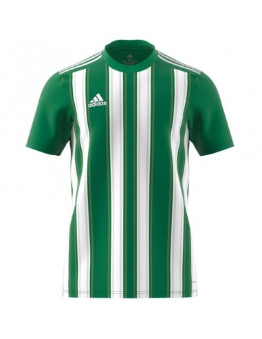 Adidas 21 JSY Αθλητικό Ανδρικό T-shirt Πράσινο με Ρίγες H35644