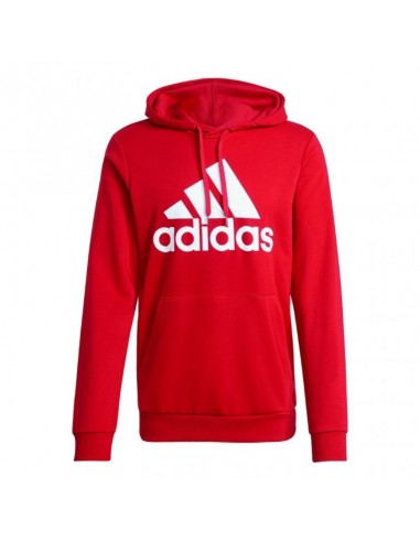 Adidas Essentials Ανδρικό Φούτερ με Κουκούλα και Τσέπες Scarlet Red GV0249