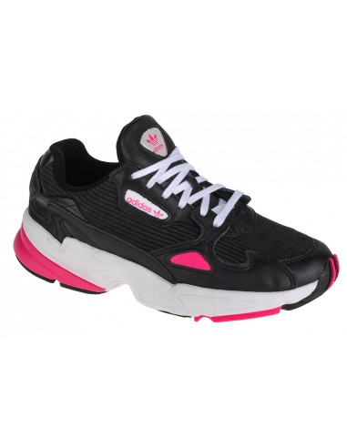 Adidas Falcon Γυναικεία Chunky Sneakers Core Black / Shock Pink / Cloud White EE5123