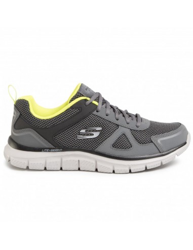 Skechers Lite-weight Qtr Overlay 52630-CCLM Ανδρικά Αθλητικά Παπούτσια Running Γκρι